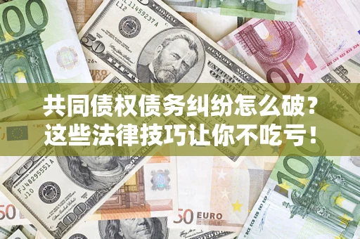 济南共同债权债务纠纷怎么破？这些法律技巧让你不吃亏！