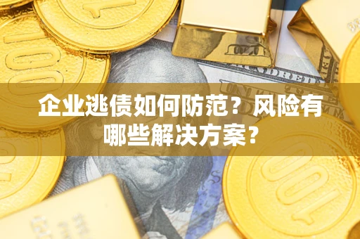 济南企业逃债如何防范？风险有哪些解决方案？