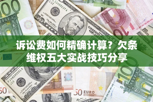 济南诉讼费如何精确计算？欠条维权五大实战技巧分享