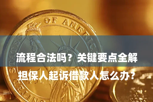 济南

担保人起诉借款人怎么办？流程合法吗？关键要点全解析