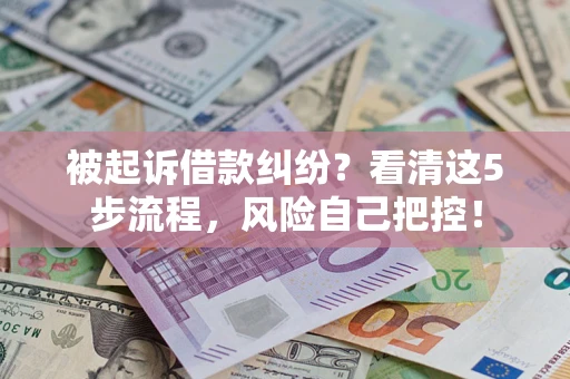 济南被起诉借款纠纷？看清这5步流程，风险自己把控！