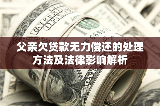 济南父亲欠贷款无力偿还的处理方法及法律影响解析