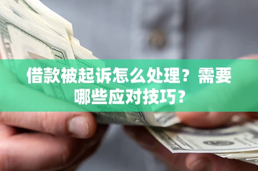 济南借款被起诉怎么处理？需要哪些应对技巧？