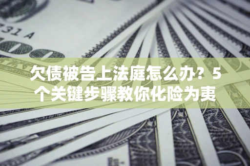 济南欠债被告上法庭怎么办？5个关键步骤教你化险为夷